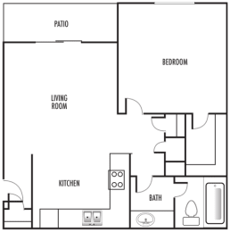 a10a floor plan at Odyssey Ridge, Albuquerque, NM