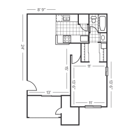  Floor Plan 1A