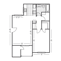  Floor Plan 1B