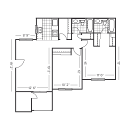  Floor Plan 2B