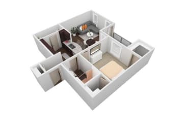 VBH - 1X1A Floor Plan