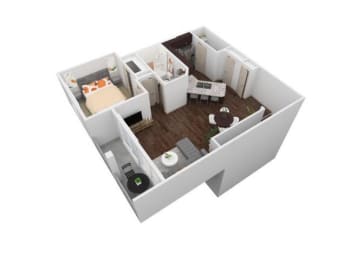 VBH - 1X1C Floor Plan