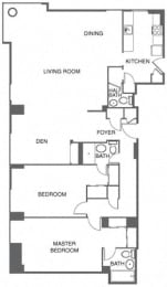 a floor plan of a house