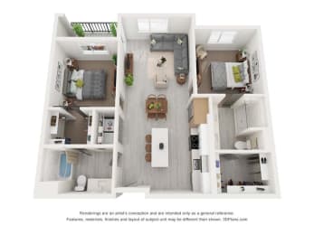 a 4 bedroom floor plan  395