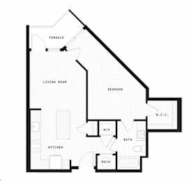 a floor plan of a house with an attic floor