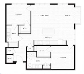 a floor plan of a house with an open floor plan