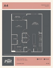 Floor Plan  a floor plan for a small apartment