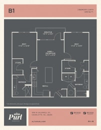 Floor Plan  a floor plan of a 2100 sq ft apartment