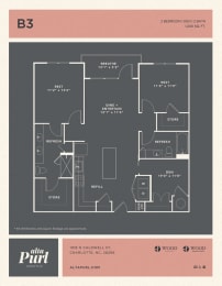 Floor Plan  a floor plan for a 2100 sq ft apartment