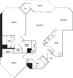 this floor plan is an illustration of our floor plan with bedrooms and baths