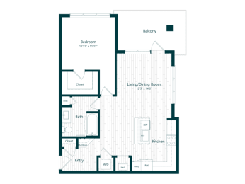 affordable floor plans for a apartment with green flooring