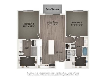  Floor Plan 2B