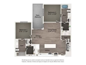  Floor Plan 2C