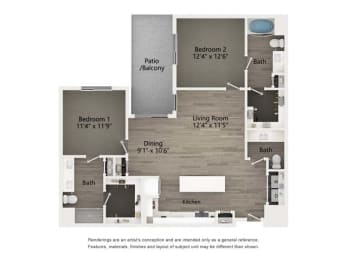  Floor Plan 2C.A