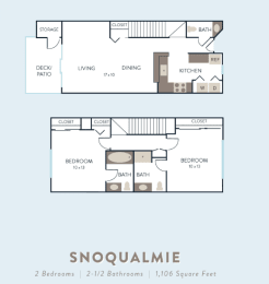 Floor Plan  a floor plan of a house with bedrooms and a living room