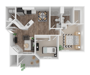 Two Bed Floorplan at The Arden, Gresham