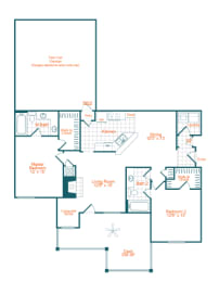 a blueprint of a floor plan of a house
