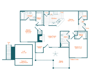 a blueprint of a floor plan of a house