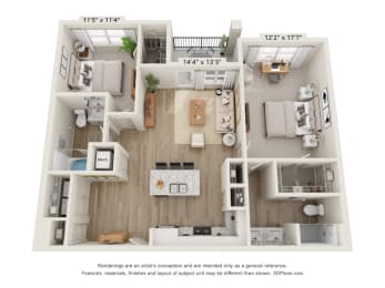 a 1 bedroom floor plan  summit