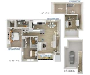 the floor plan of the affinity