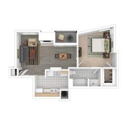  Floor Plan 1x1L L