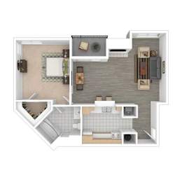  Floor Plan 1x1L M