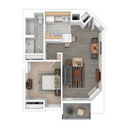  Floor Plan 1x1M D
