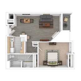  Floor Plan 1x1M K