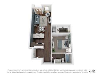 1Bed 1Bath-C at The Fitz Apartments,Oregon 97210