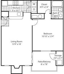 A black and white image of a floor plan for a house.