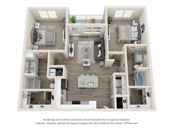 The Mezz at Fiddler's Green Beat Floor Plan