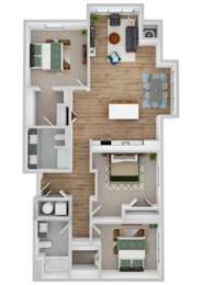  Floor Plan Woodland B