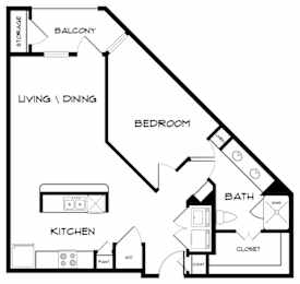 A black and white diagram of a house layout with labeled rooms.
