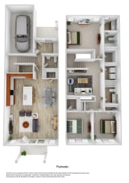 Palmetto Floor Plan at Berkeley Homes, South Carolina, 29461