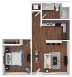 A1 Floor Plan at Palomar Station, San Marcos, CA, 92069