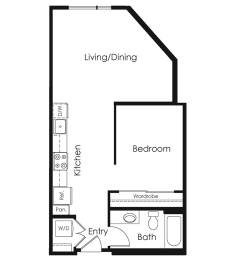 A4 one bedroom one bathroom