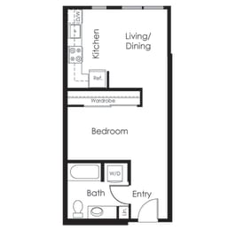 A5 one bedroom one bathroom