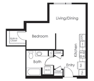 A6a one bedroom one bathroom
