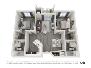 bedroom floor plan | luxury apartments in towson md | the mille brookhaven apartment  at River Oaks Apartments, Utah