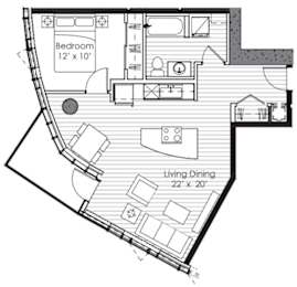  Floor Plan 1x1 M