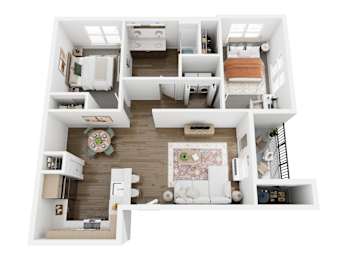 2X1A Floor Plan at The Arvon, Vancouver, WA