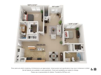 a floor plan of a 1 bedroom floor plan with a bathroom and a living room