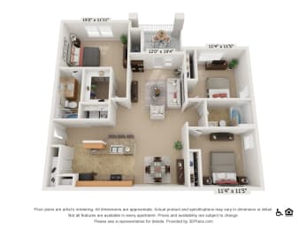 a floor plan of a 1 bedroom floor plan