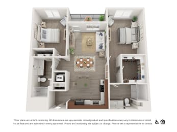 2Bedroom 2Bathroom Floor Plan at The Heights at Legend Hills, Clearfield, UT, 84015