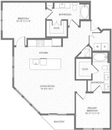 a schematic of a floor plan of a house