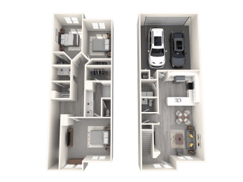 Unit B at Townes at Peace Way, Las Vegas, 89147