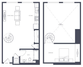 Urban One Bedroom Loft  at Altana, Glendale, CA, 91203