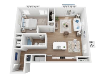  Floor Plan Caldwell