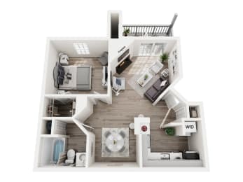 a 3 bedroom floor plan with a bathroom and a living room