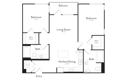 Two Bedroom Two Bathroom